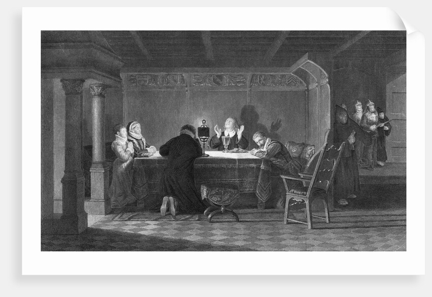 Illustration Entitled A Visit from the Inquisition by Anonymous