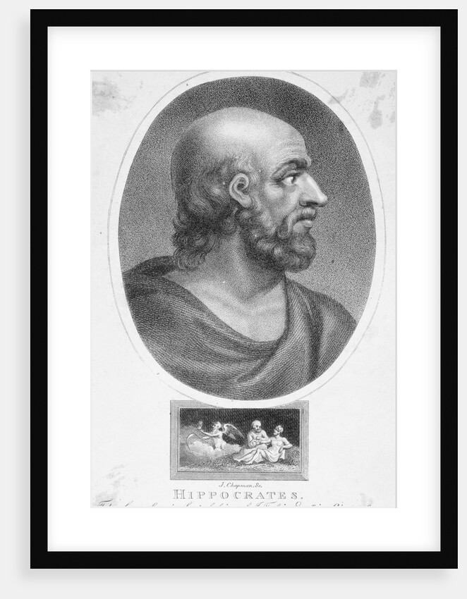 Profile Drawing of Greek Physician Hippocrates by Anonymous