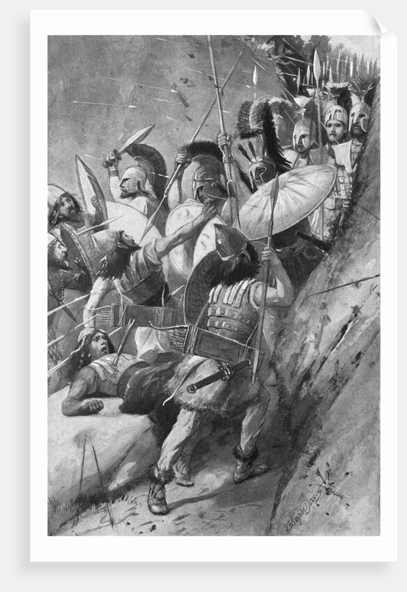 Print Showing the Spartans Capturing Mount Ithome by Anonymous