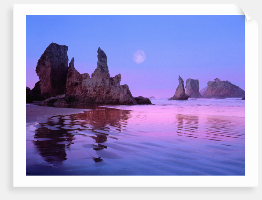 Sea Stacks and Beach by Anonymous