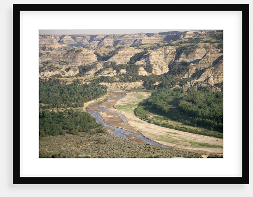 Badlands and Little Missouri River by Anonymous