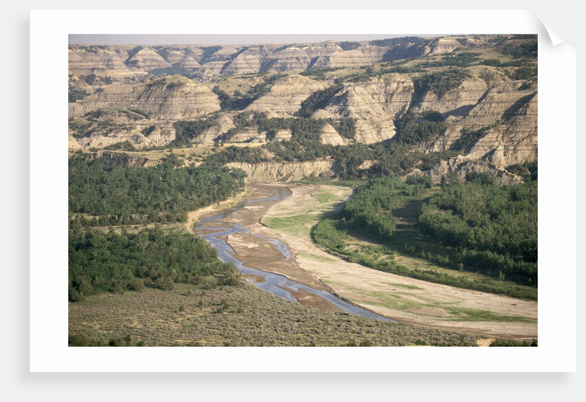 Badlands and Little Missouri River by Anonymous
