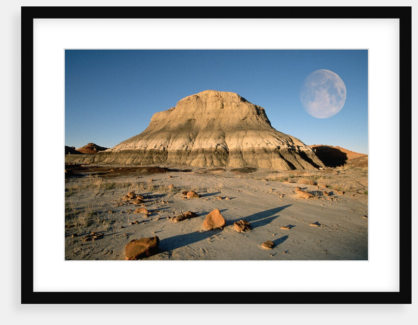 Moon and Rock Formation by Anonymous