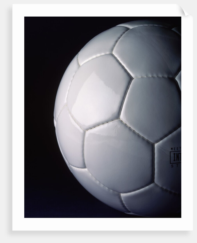 White Soccer Ball by Anonymous