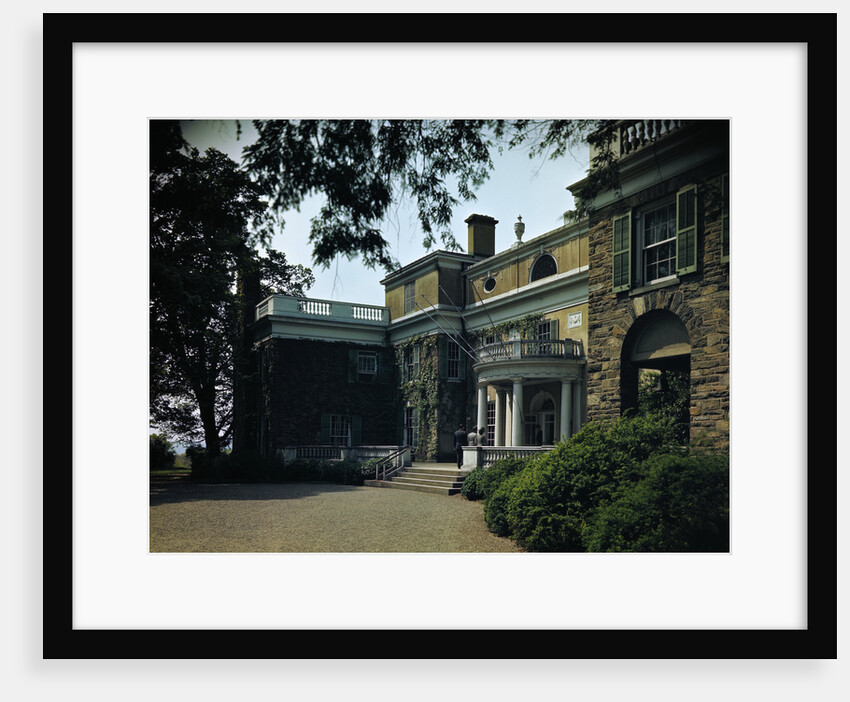 Shadowy View of Large Mansion by Anonymous