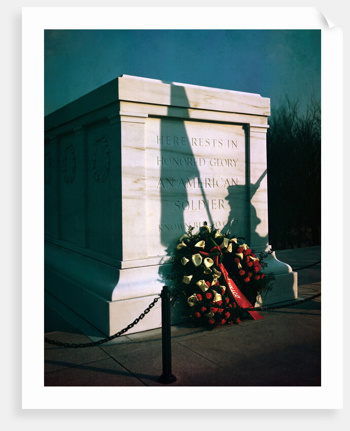 Wreath at Tomb of the Unknowns in Virginia by Anonymous