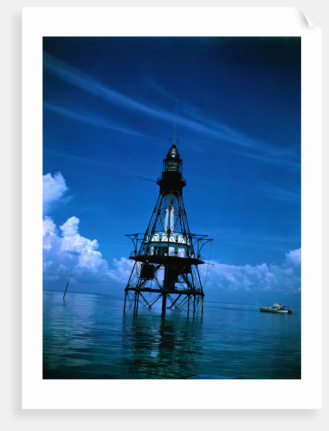View of Fowey Rocks Lighthouse by Anonymous