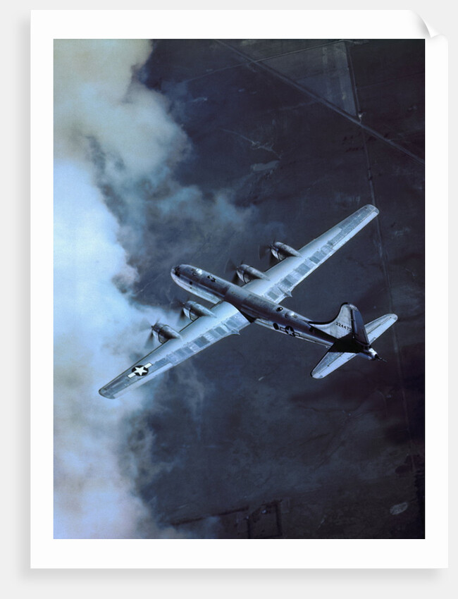 USAF B-29 Superfortress Bomber in Flight by Anonymous