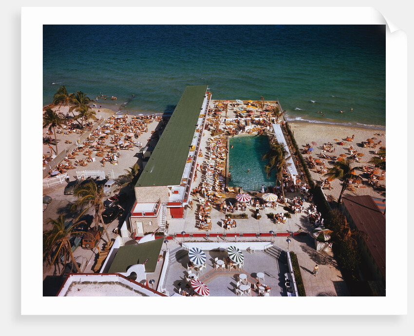 People Enjoying Pool at Beach Resort by Anonymous