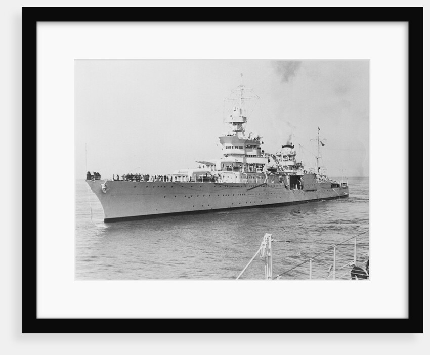 USS Indianapolis at Sea by Anonymous