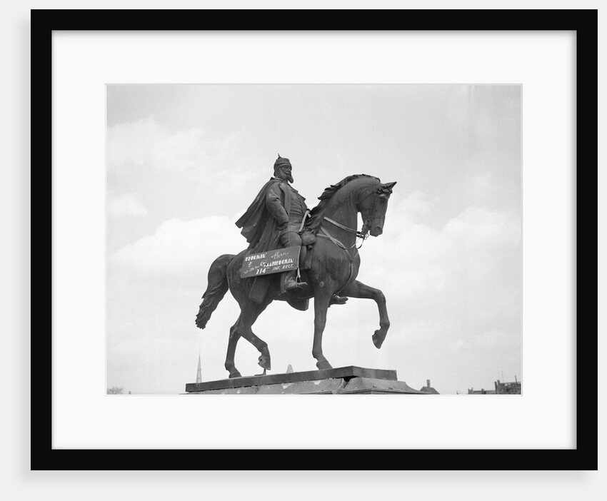 Statue of Prince Otto Von Bismarck Seated on a Horse by Anonymous
