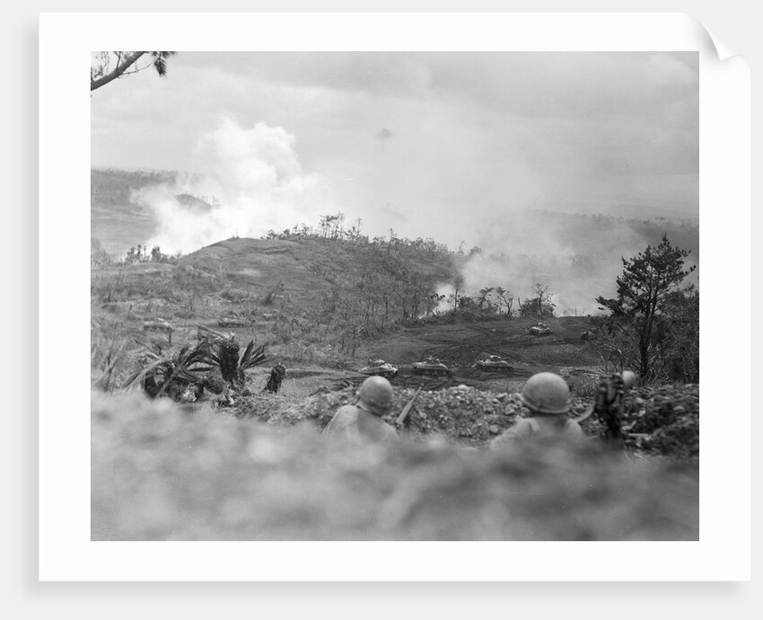 Infantrymen Lying on Ground at Lookout by Anonymous