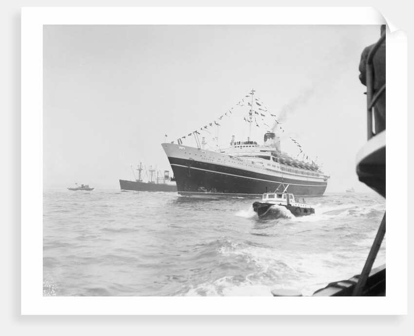 Ocean Liner Andrea Doria Sailing by Anonymous