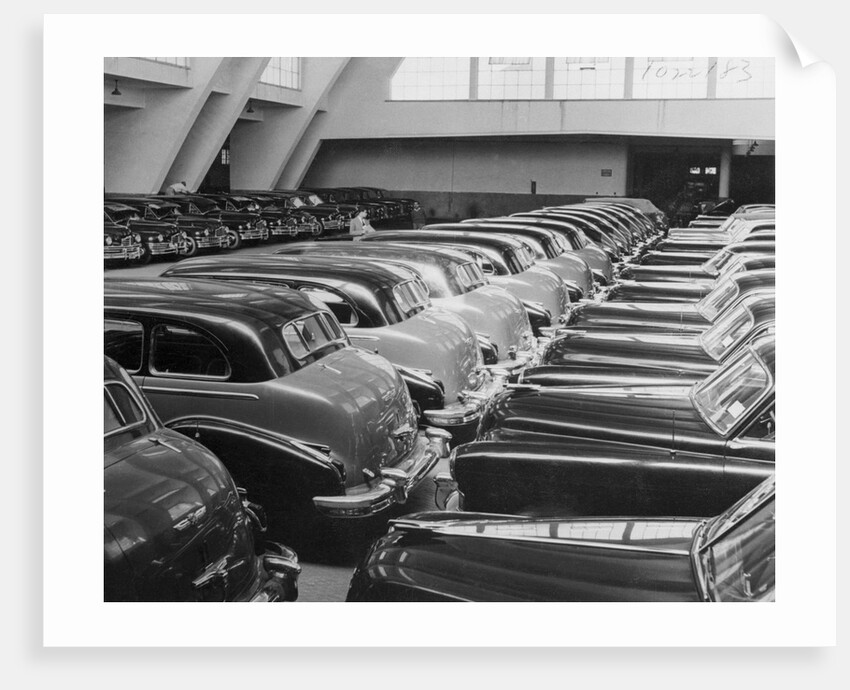 Rows of Cars by Anonymous