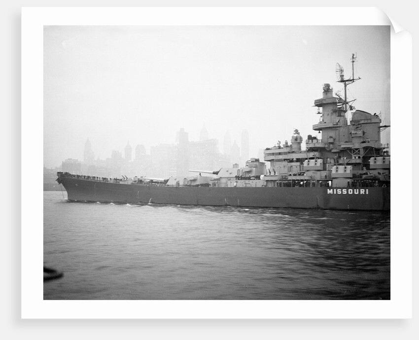 View of The Battleship USS Missouri by Anonymous