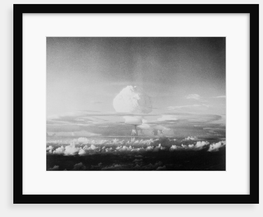 View of Hydrogen Bomb Mushroom Cloud Rising by Anonymous