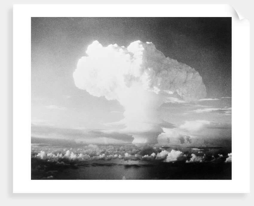 View of Hydrogen Bomb Mushroom Cloud Rising by Anonymous