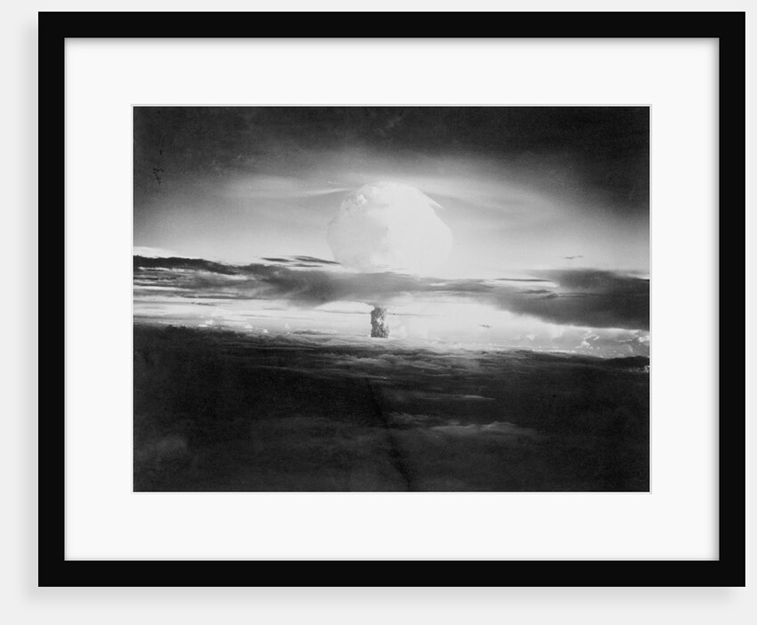 View of Hydrogen Bomb Mushroom Cloud Rising by Anonymous