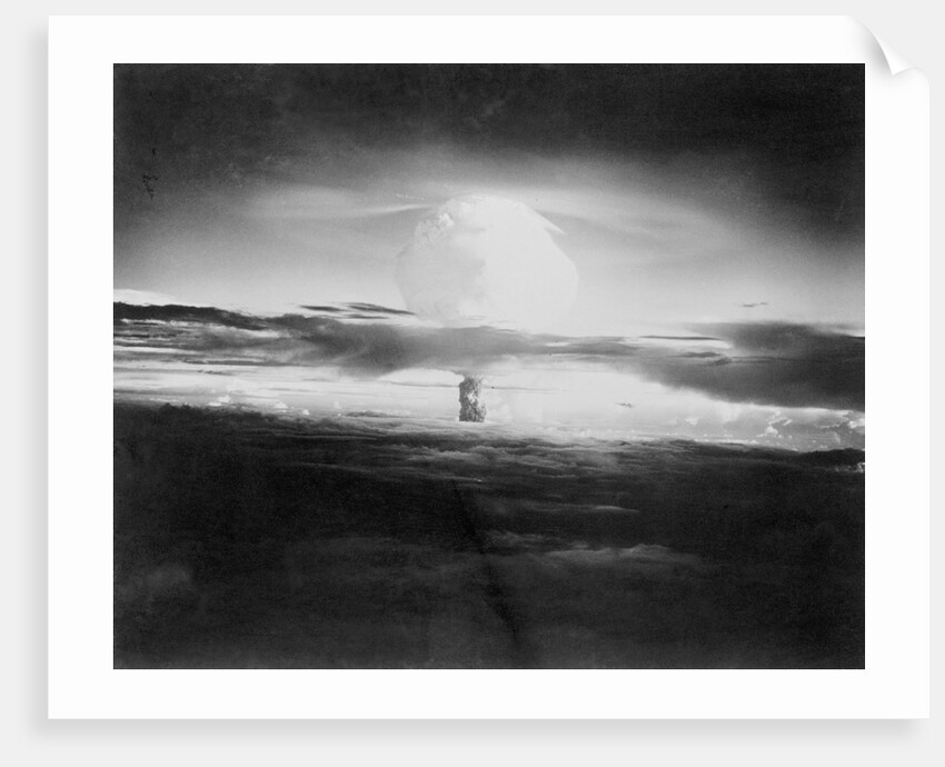 View of Hydrogen Bomb Mushroom Cloud Rising by Anonymous