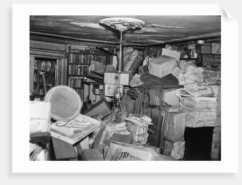 Ramshackled Room of Furniture and Items by Anonymous