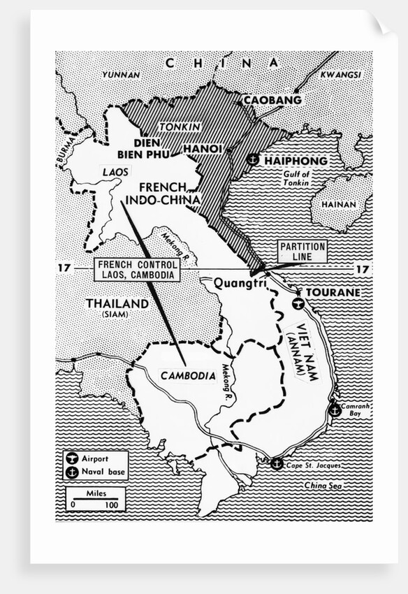 Map Showing French Occupation in Indo-China by Anonymous