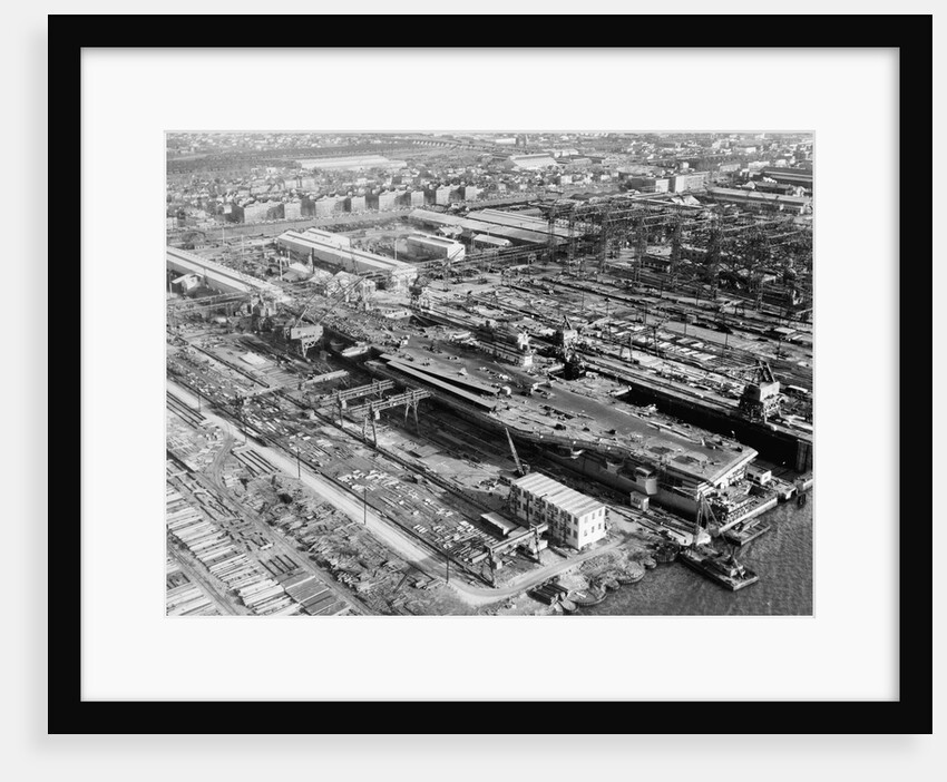 Building of USS Forrestal by Anonymous