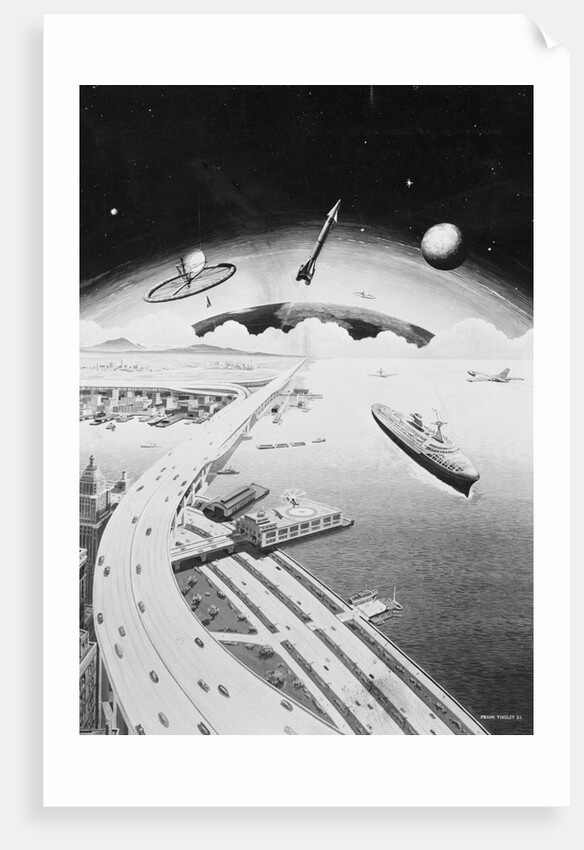 Futuristic View of the World by Anonymous