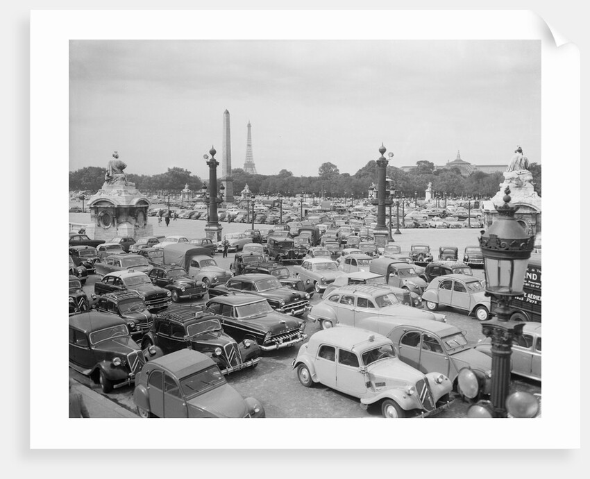 Traffic Jam in Place de la Concorde,Paris by Anonymous