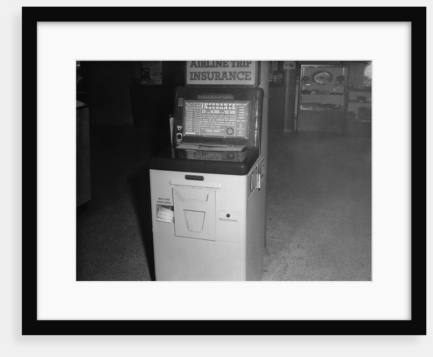 Coin Operated Airline Insurance Machine by Anonymous