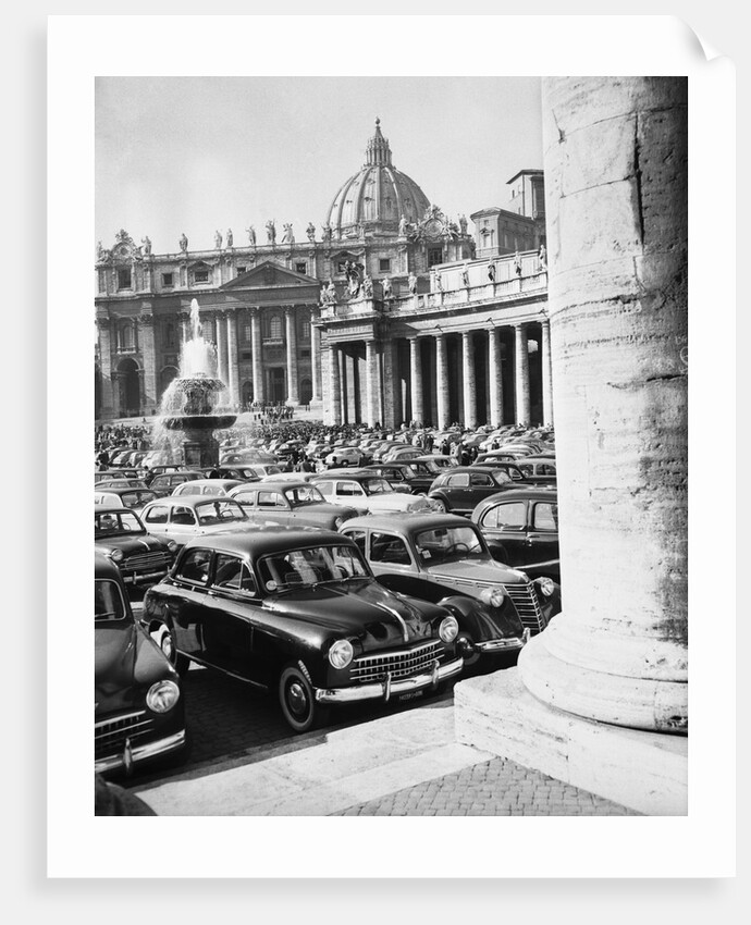 Cars Parking for Vatican Visit by Anonymous