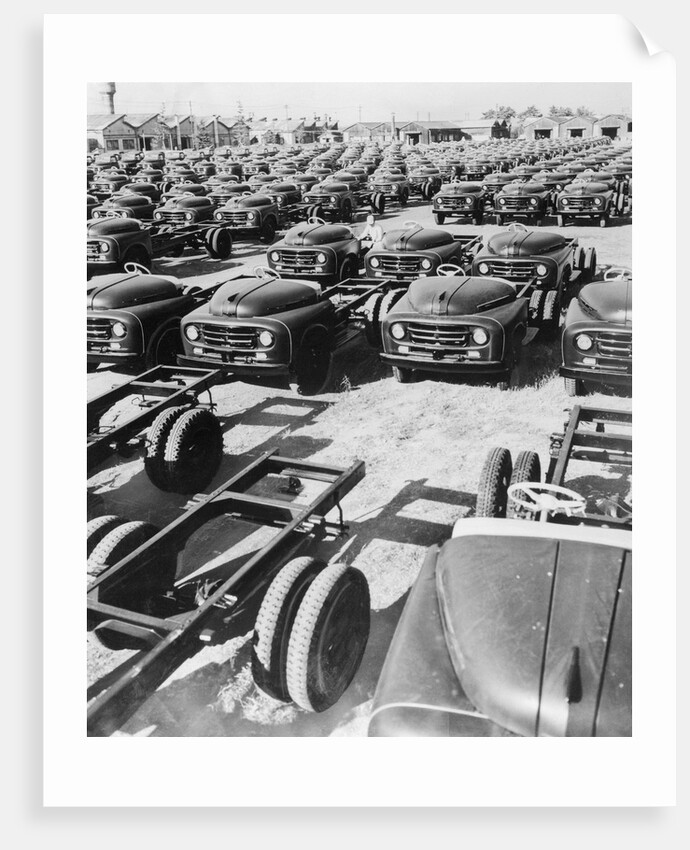 Parking Lot Toyota Cars by Anonymous