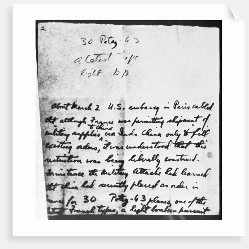 Handwritten Note Supposedly by Communist by Anonymous