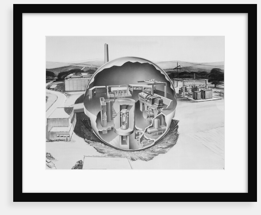 Drawing of an Atomic Power Plant by Anonymous