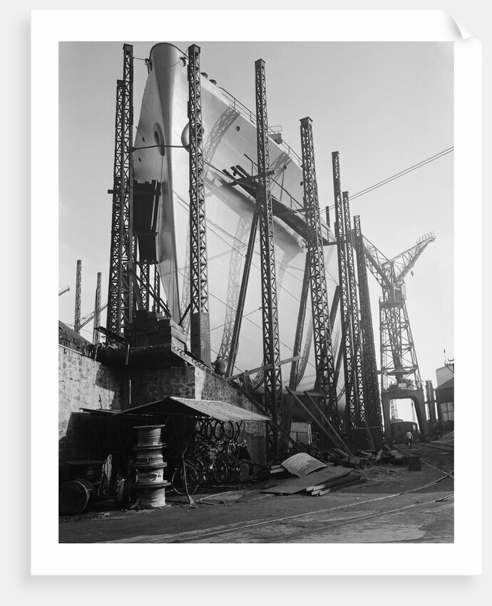 View of Crane Like Structure of Ship by Anonymous