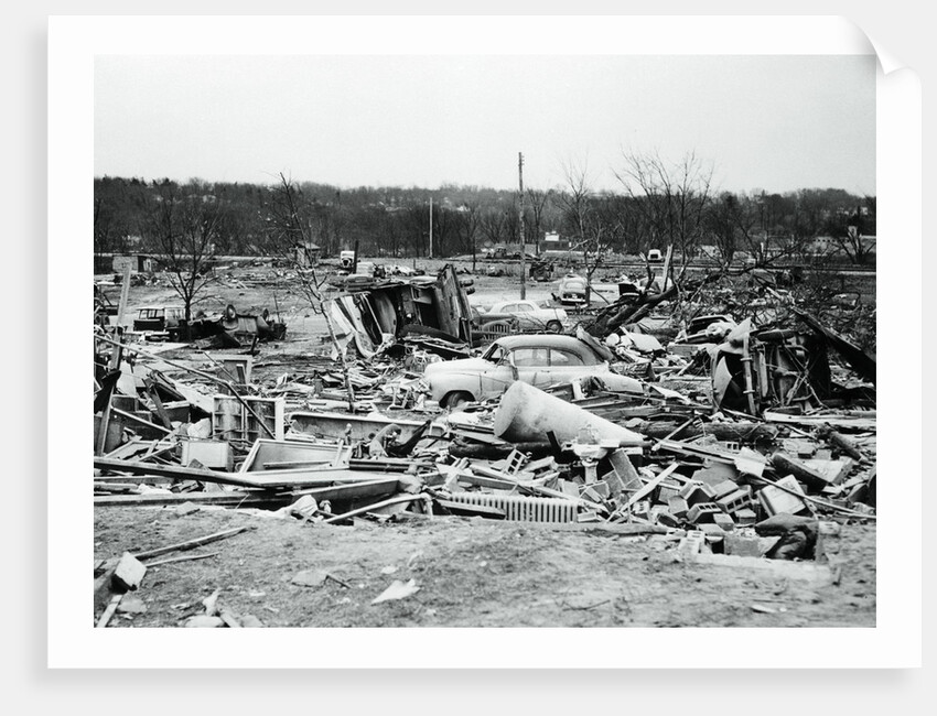 View of Storm Torn Site by Anonymous