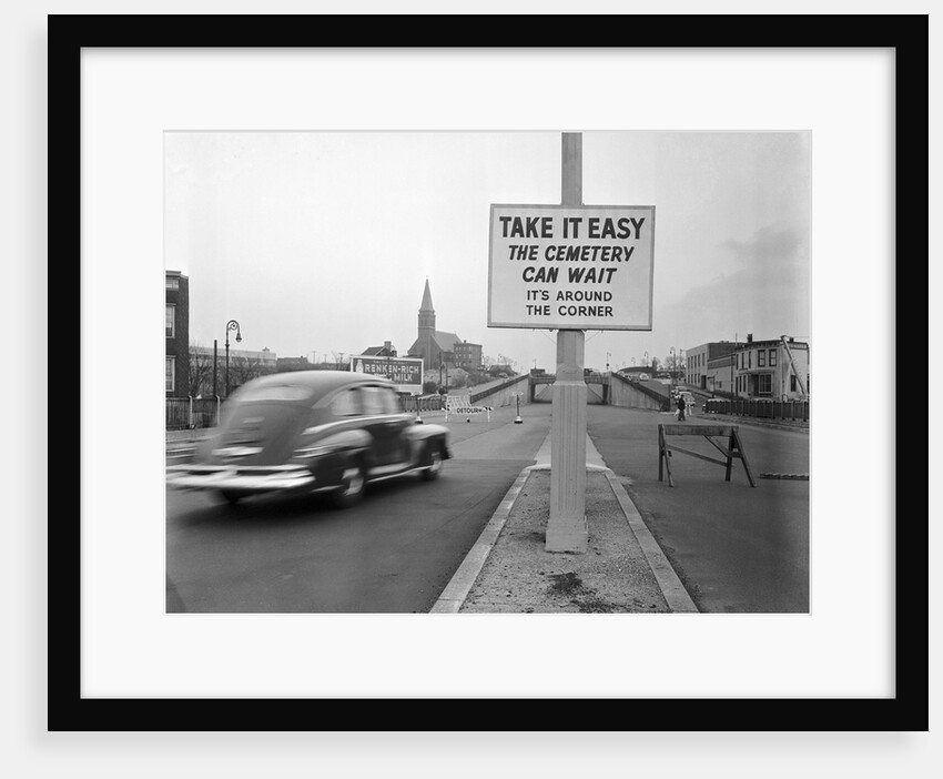 Sign Warns of the Dangers of Speedy Driving by Anonymous
