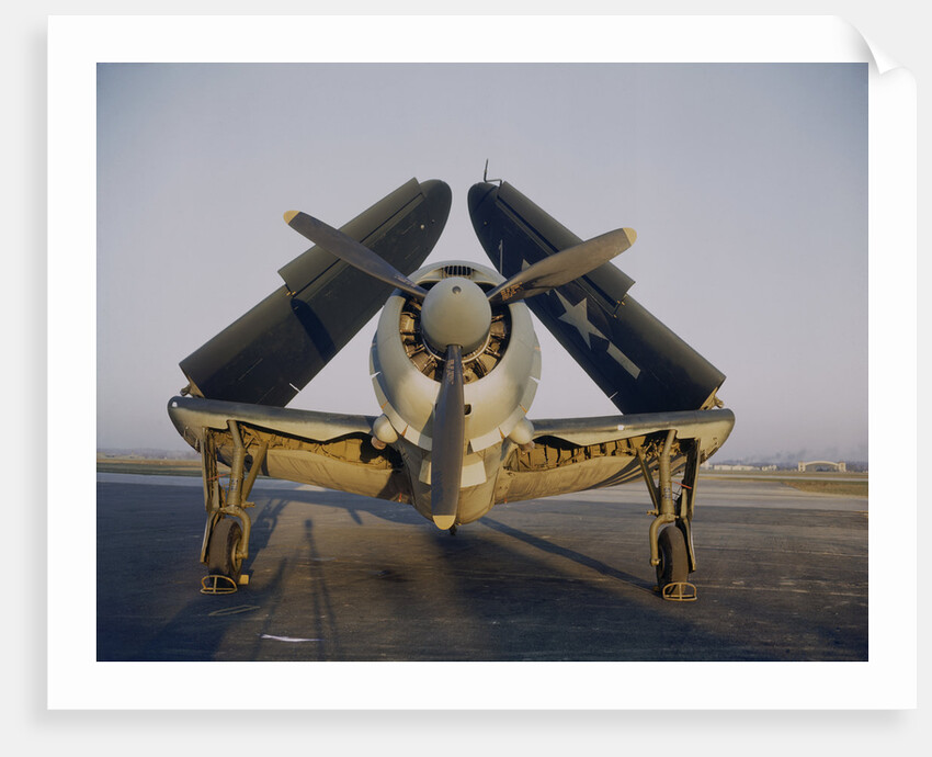 Navy Curtiss-Wright SB2C Helldiver with Wings Folded Up by Anonymous