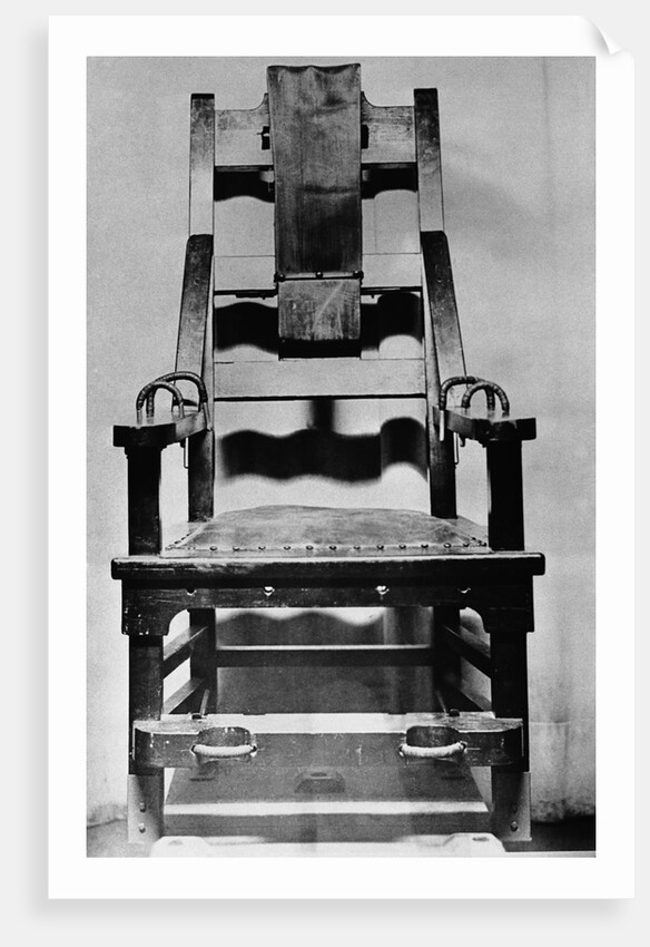 View of Empty Electric Chair by Anonymous
