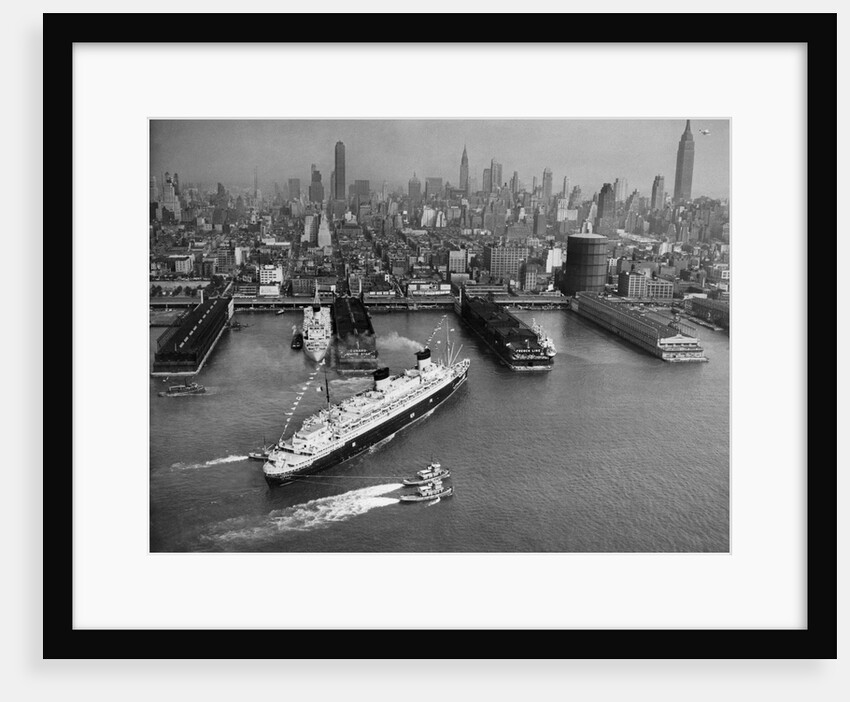 SS Liberte (Formerly Europa) Berths in New York, 1950 by Anonymous