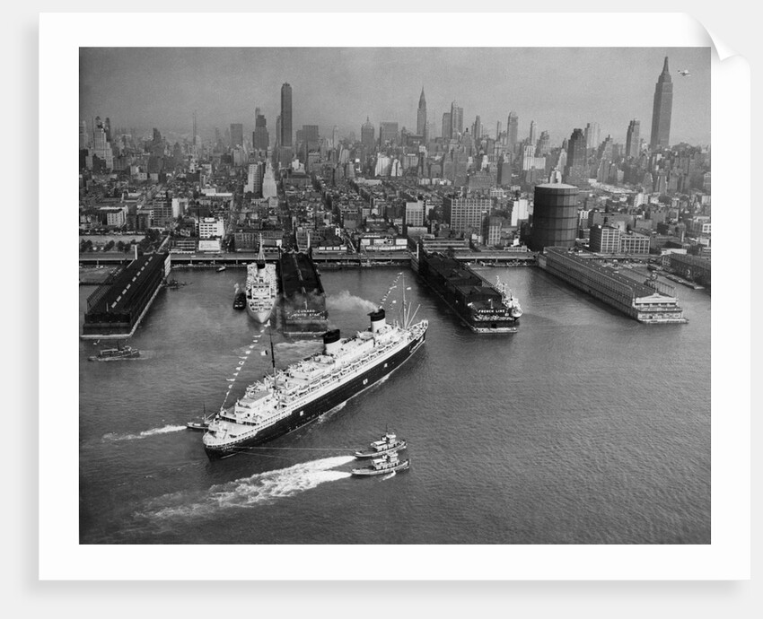 SS Liberte (Formerly Europa) Berths in New York, 1950 by Anonymous