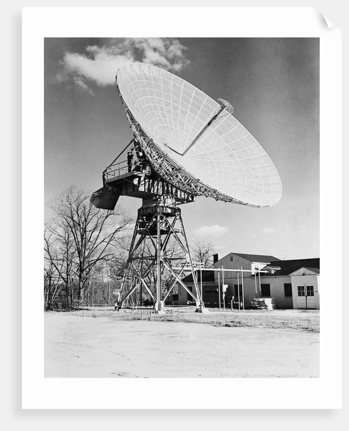 View of Large Satellite Dish by Anonymous