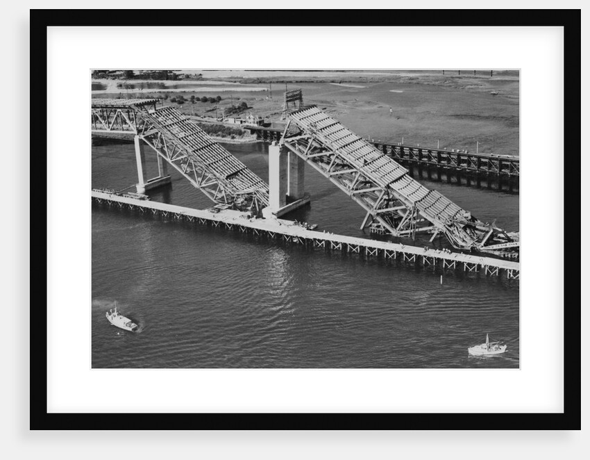 Collapsed Spans of the Second Narrows Bridge by Anonymous