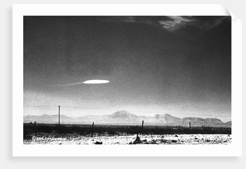 UFO Flying Over New Mexico by Anonymous