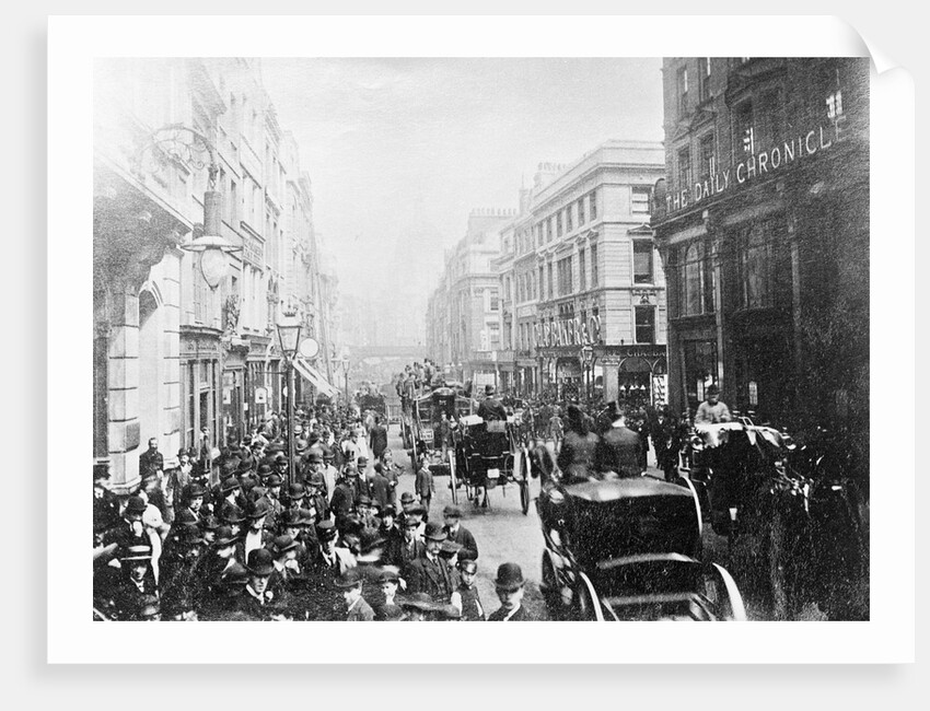 View of Crowded Fleet Street by Anonymous