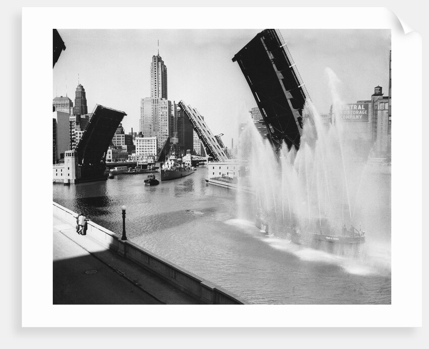 SS Joseph P. Kennedy on the Chicago River by Anonymous