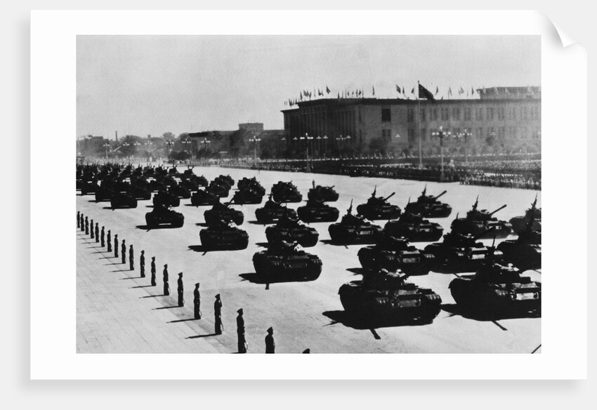 Tanks and Soldiers in Tiananmen Square by Anonymous