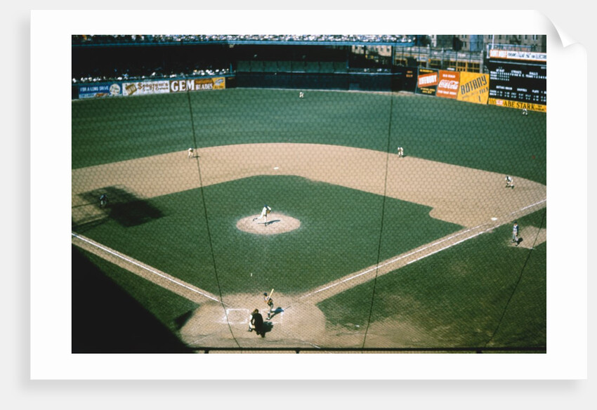 Aerial View of Baseball Game by Anonymous