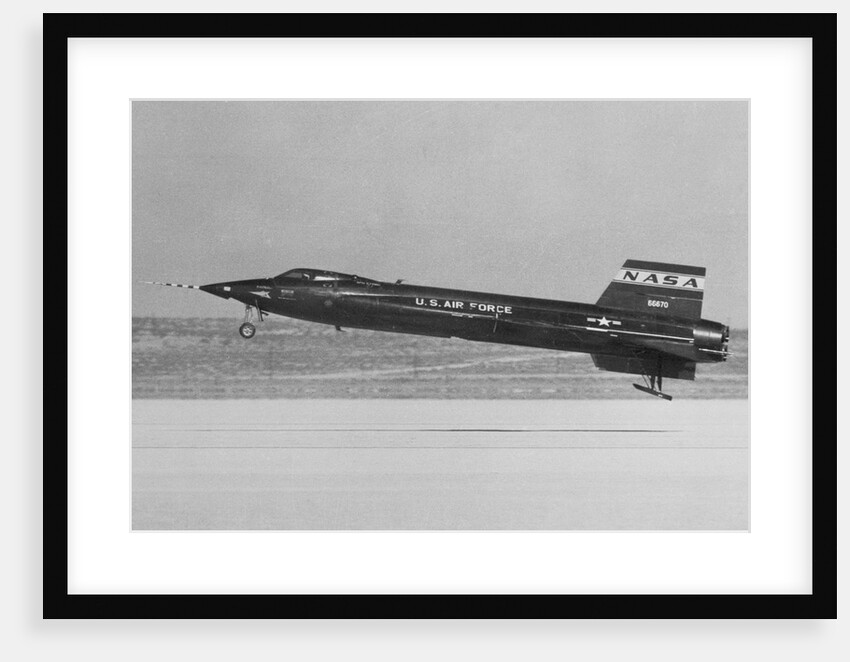 NASA X-15 Landing in Mojave Desert by Anonymous
