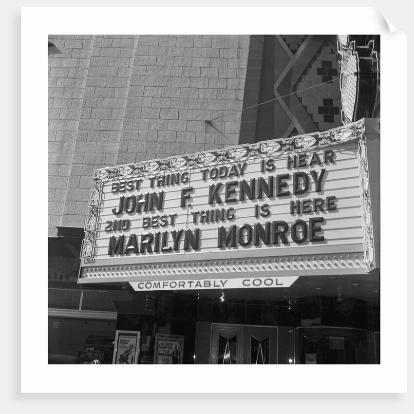 Marilyn Monroe and John F, Kennedy by Anonymous
