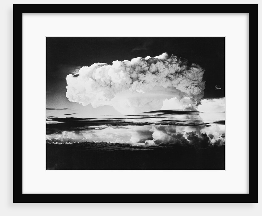 Mushroom cloud from a nuclear test by Anonymous